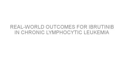 Real-world outcomes for ibrutinib in chronic lymphocytic leukemia