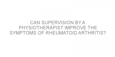 Can supervision by a physiotherapist improve the symptoms of rheumatoid arthritis?