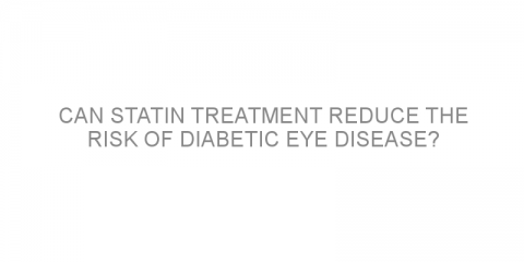 Can statin treatment reduce the risk of diabetic eye disease?