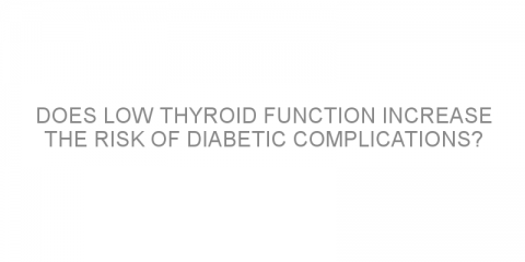 Does low thyroid function increase the risk of diabetic complications?