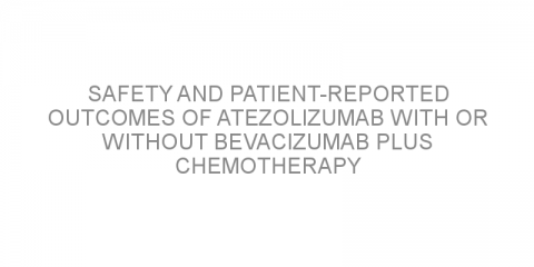 Safety and patient-reported outcomes of atezolizumab with or without bevacizumab plus chemotherapy vs bevacizumab plus chemotherapy in non-small-cell lung cancer