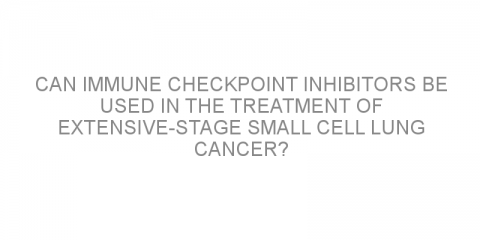 Can immune checkpoint inhibitors be used in the treatment of extensive-stage small cell lung cancer?