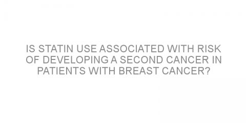 Is statin use associated with risk of developing a second cancer in patients with breast cancer?