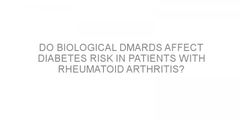 Do biological DMARDs affect diabetes risk in patients with rheumatoid arthritis?