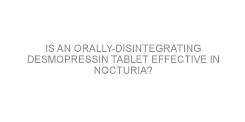 Is an orally-disintegrating desmopressin tablet effective in nocturia?