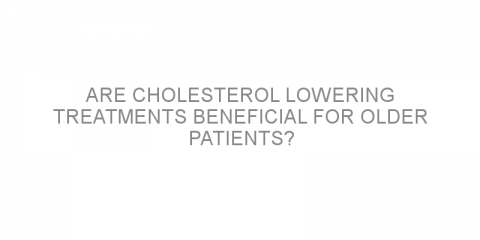 Are cholesterol lowering treatments beneficial for older patients?