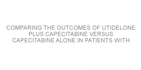 Comparing the outcomes of utidelone plus capecitabine versus capecitabine alone in patients with previously treated resistant metastatic breast cancer