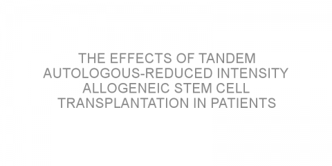 The effects of tandem autologous-reduced intensity allogeneic stem cell transplantation in patients with high-risk relapsed Hodgkin lymphoma