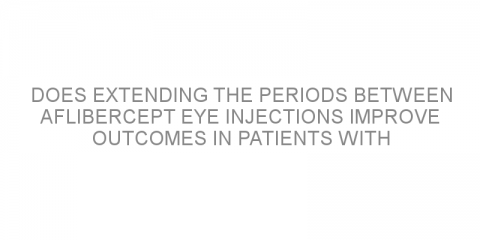 Does extending the periods between aflibercept eye injections improve outcomes in patients with diabetic macular edema?