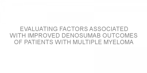 Evaluating factors associated with improved denosumab outcomes of patients with multiple myeloma