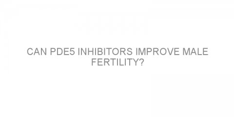 Can PDE5 inhibitors improve male fertility?