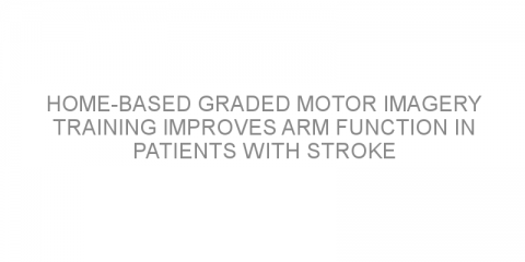 Home-based graded motor imagery training improves arm function in patients with stroke