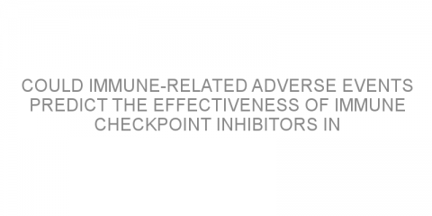 Could immune-related adverse events predict the effectiveness of immune checkpoint inhibitors in patients with lung cancer?