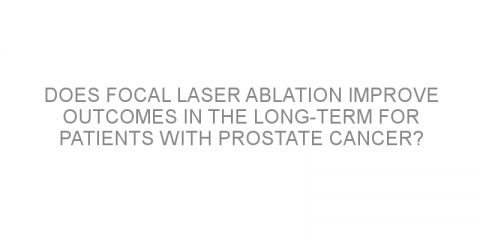 Does focal laser ablation improve outcomes in the long-term for patients with prostate cancer?