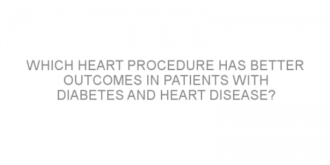 Which heart procedure has better outcomes in patients with diabetes and heart disease?