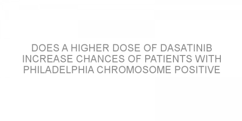 Does a higher dose of dasatinib increase chances of patients with Philadelphia chromosome positive acute lymphoblastic leukemia at risk for CNS relapse?