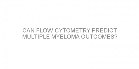 Can flow cytometry predict multiple myeloma outcomes?