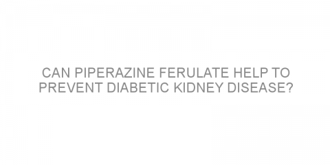 Can piperazine ferulate help to prevent diabetic kidney disease?