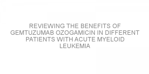Reviewing the benefits of gemtuzumab ozogamicin in different patients with acute myeloid leukemia