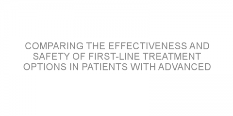 Comparing the effectiveness and safety of first-line treatment options in patients with advanced ALK-rearranged NSCLC.