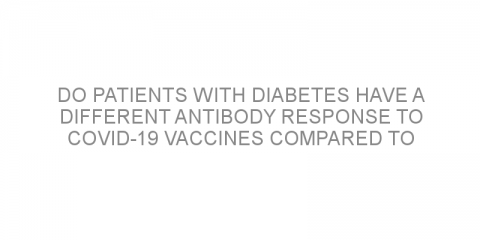Do patients with diabetes have a different antibody response to COVID-19 vaccines compared to healthy individuals?
