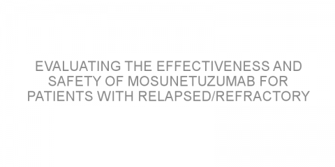 Evaluating the effectiveness and safety of mosunetuzumab for patients with relapsed/refractory non-Hodgkin lymphoma.