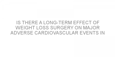 Is there a long-term effect of weight loss surgery on major adverse cardiovascular events in patients with diabetes and hypertension?