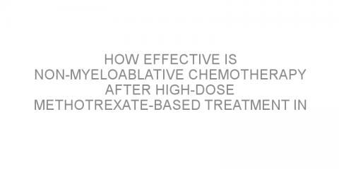 How effective is non-myeloablative chemotherapy after high-dose methotrexate-based treatment in patients with primary central nervous system lymphoma?