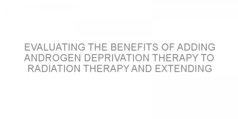 Evaluating the benefits of adding androgen deprivation therapy to radiation therapy and extending its duration in men with localized prostate cancer.