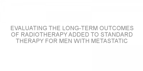 Evaluating the long-term outcomes of radiotherapy added to standard therapy for men with metastatic prostate cancer.
