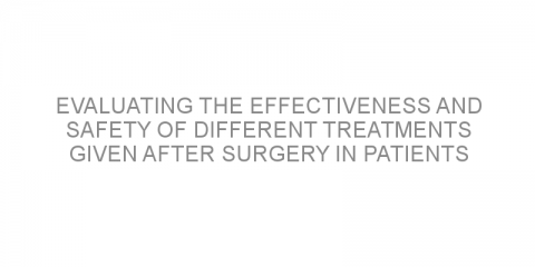 Evaluating the effectiveness and safety of different treatments given after surgery in patients with advanced melanoma.