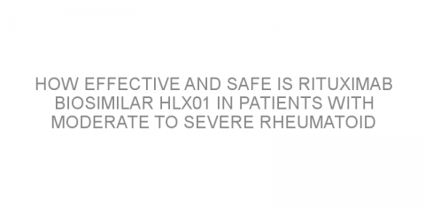 How effective and safe is rituximab biosimilar HLX01 in patients with moderate to severe rheumatoid arthritis?