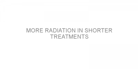 More radiation in shorter treatments