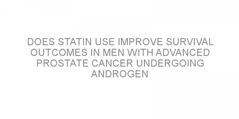 Does statin use improve survival outcomes in men with advanced prostate cancer undergoing androgen deprivation therapy?