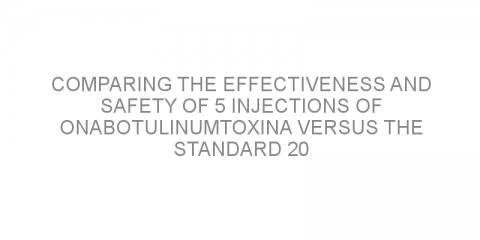 Comparing the effectiveness and safety of 5 injections of OnabotulinumtoxinA versus the standard 20 injections for the treatment of patients with overactive bladder.