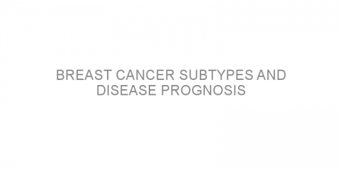 Breast cancer subtypes and disease prognosis