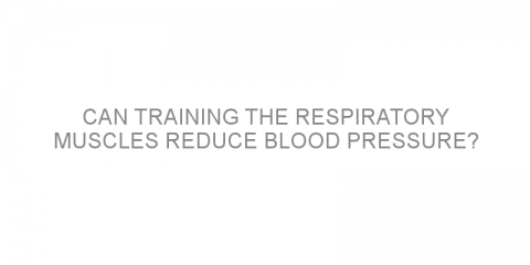 Can training the respiratory muscles reduce blood pressure?