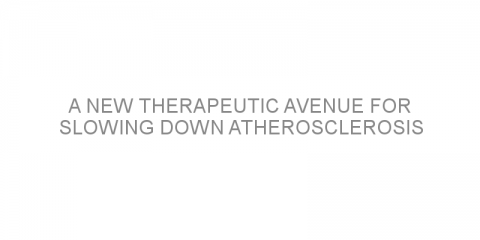 A new therapeutic avenue for slowing down atherosclerosis