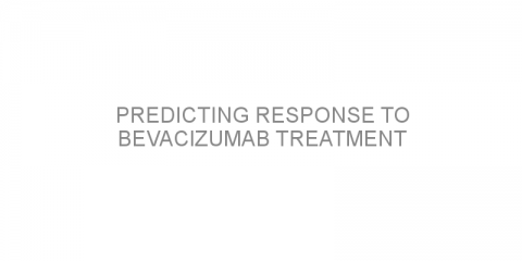 Predicting response to bevacizumab treatment