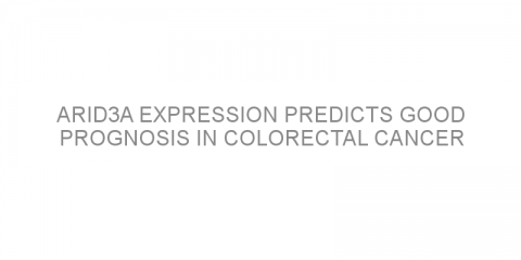 ARID3A expression predicts good prognosis in colorectal cancer