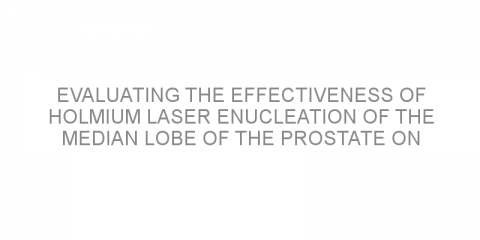 Evaluating the effectiveness of holmium laser enucleation of the median lobe of the prostate on preserving sexual and urinary function in patients with benign prostatic hyperplasia.