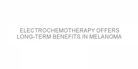 Electrochemotherapy offers long-term benefits in melanoma