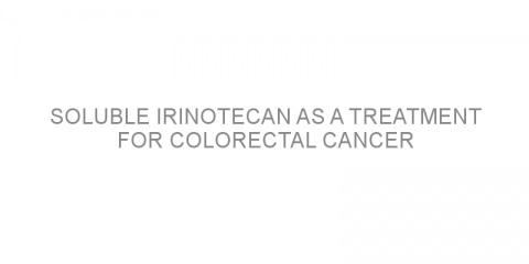 Soluble irinotecan as a treatment for colorectal cancer