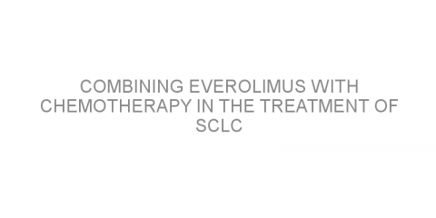 Combining everolimus with chemotherapy in the treatment of SCLC