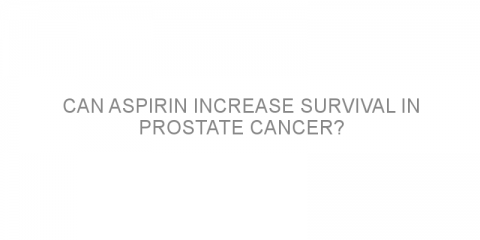 Can aspirin increase survival in prostate cancer?