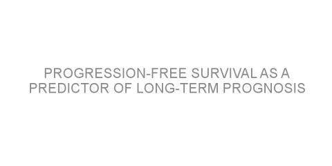 Progression-free survival as a predictor of long-term prognosis