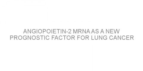 Angiopoietin-2 mRNA as a new prognostic factor for lung cancer