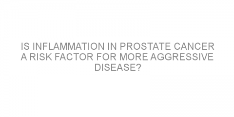 Is inflammation in prostate cancer a risk factor for more aggressive disease?