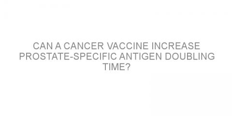 Can a cancer vaccine increase prostate-specific antigen doubling time?