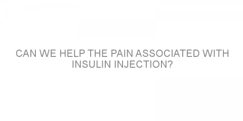 Can we help the pain associated with insulin injection?